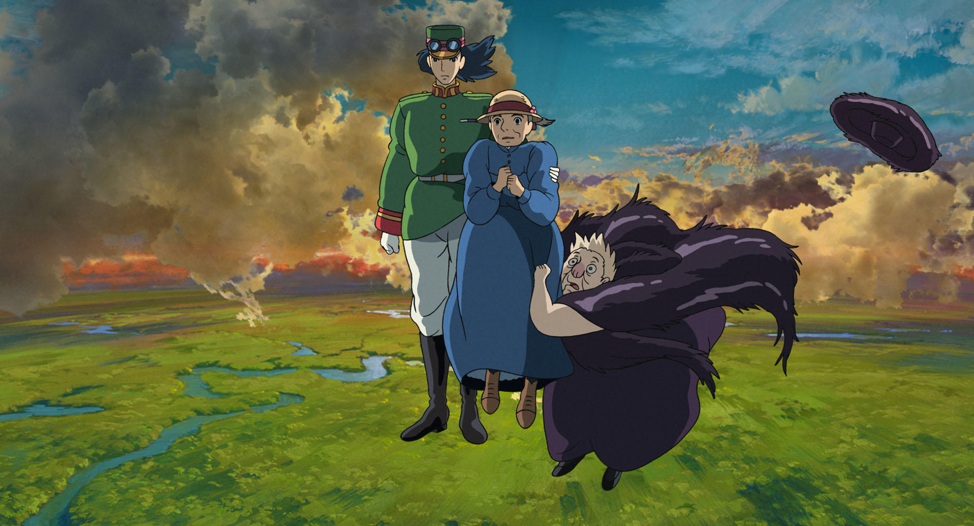 Sophie and Howl in an official Howl’s Moving Castle still