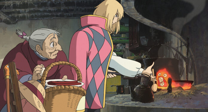 Official Howl’s Moving Castle still for a Studio Ghibli watch-next guide