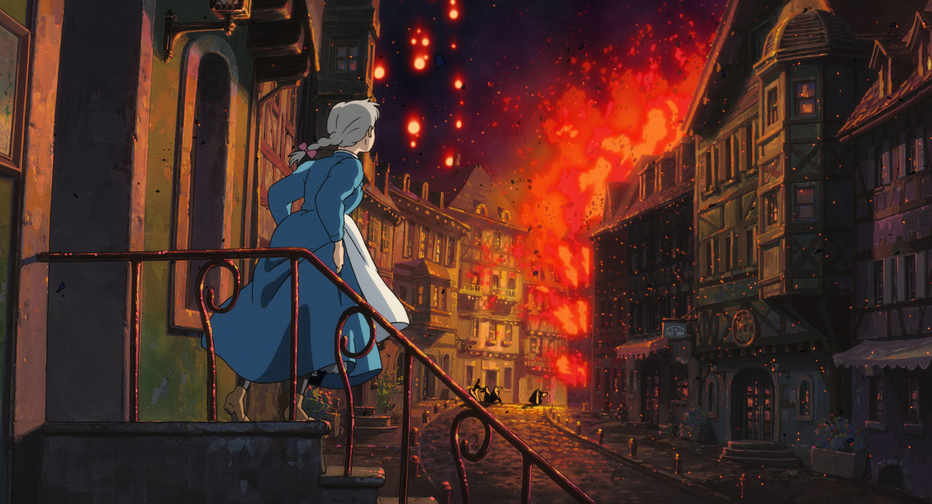 Official Studio Ghibli landscape still for an article about comforting food scenes