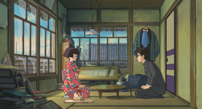 Official Studio Ghibli still from The Wind Rises showing the film’s reflective historical drama tone