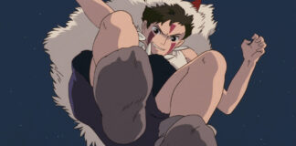 Best Studio Ghibli Movies with Strong Female Leads San and the forest conflict in Princess Mononoke, official Studio Ghibli still