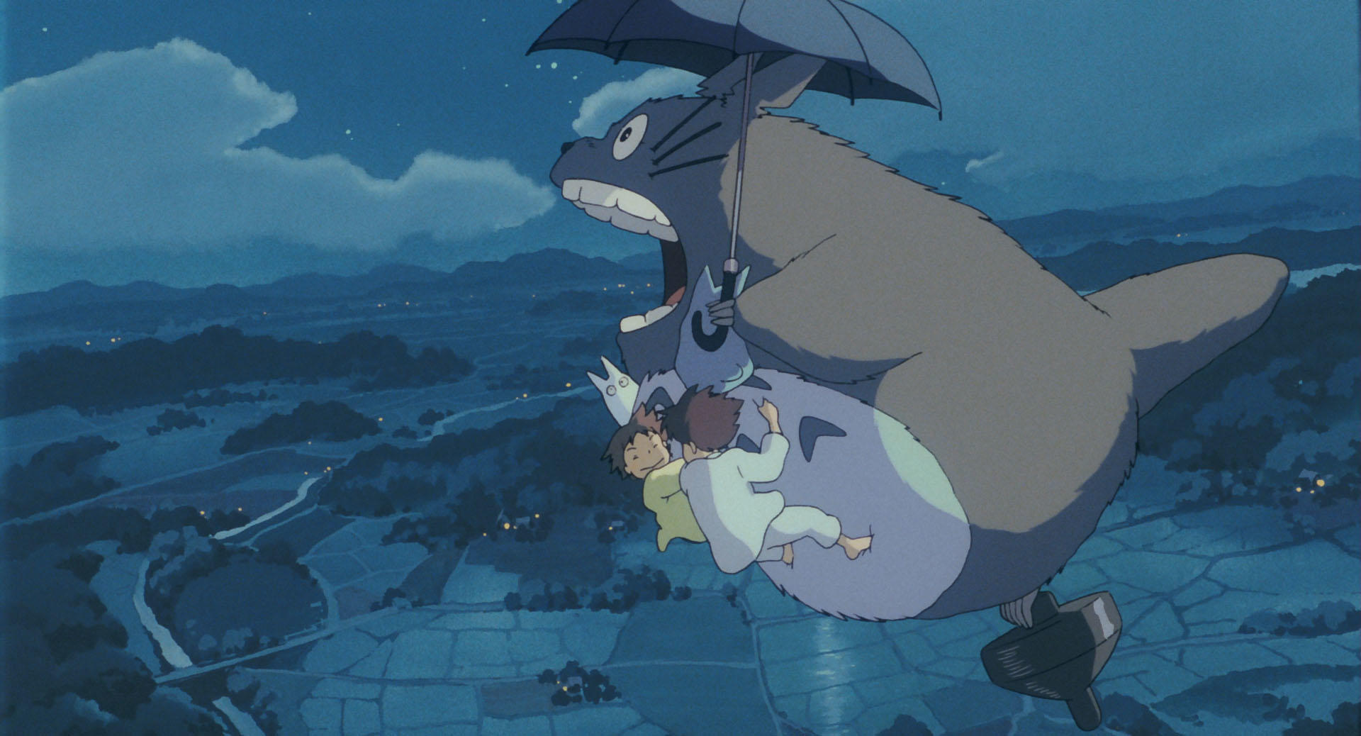 Satsuki and Mei in My Neighbor Totoro, official Studio Ghibli still