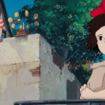 Best Studio Ghibli Movies for Teens: Confidence, Identity, and Big Feelings Kiki flying over town in an official Studio Ghibli still from Kiki’s Delivery Service