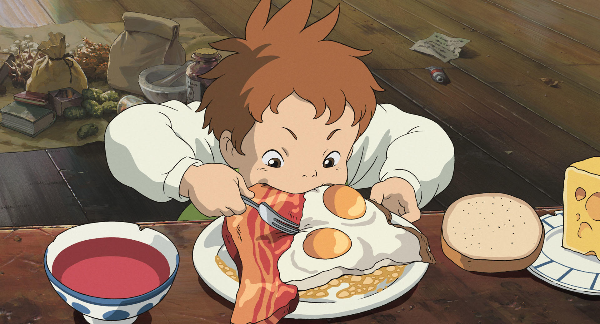 Sophie and Howl in an official Studio Ghibli still from Howl’s Moving Castle