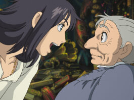 Is Howl’s Moving Castle Scary for Kids? Parent Guide to Intense Scenes, War and Romance Howl and Sophie in an official Studio Ghibli still for a parent guide to Howl’s Moving Castle