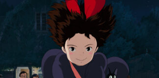 Studio Ghibli Movies by Runtime: Shortest to Longest Watch Guide Kiki flying above the city in an official Kiki’s Delivery Service still