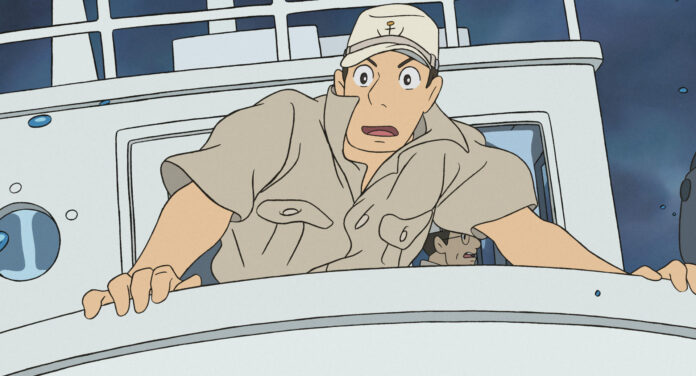 Official Studio Ghibli still from Ponyo showing the film’s bright seaside world.