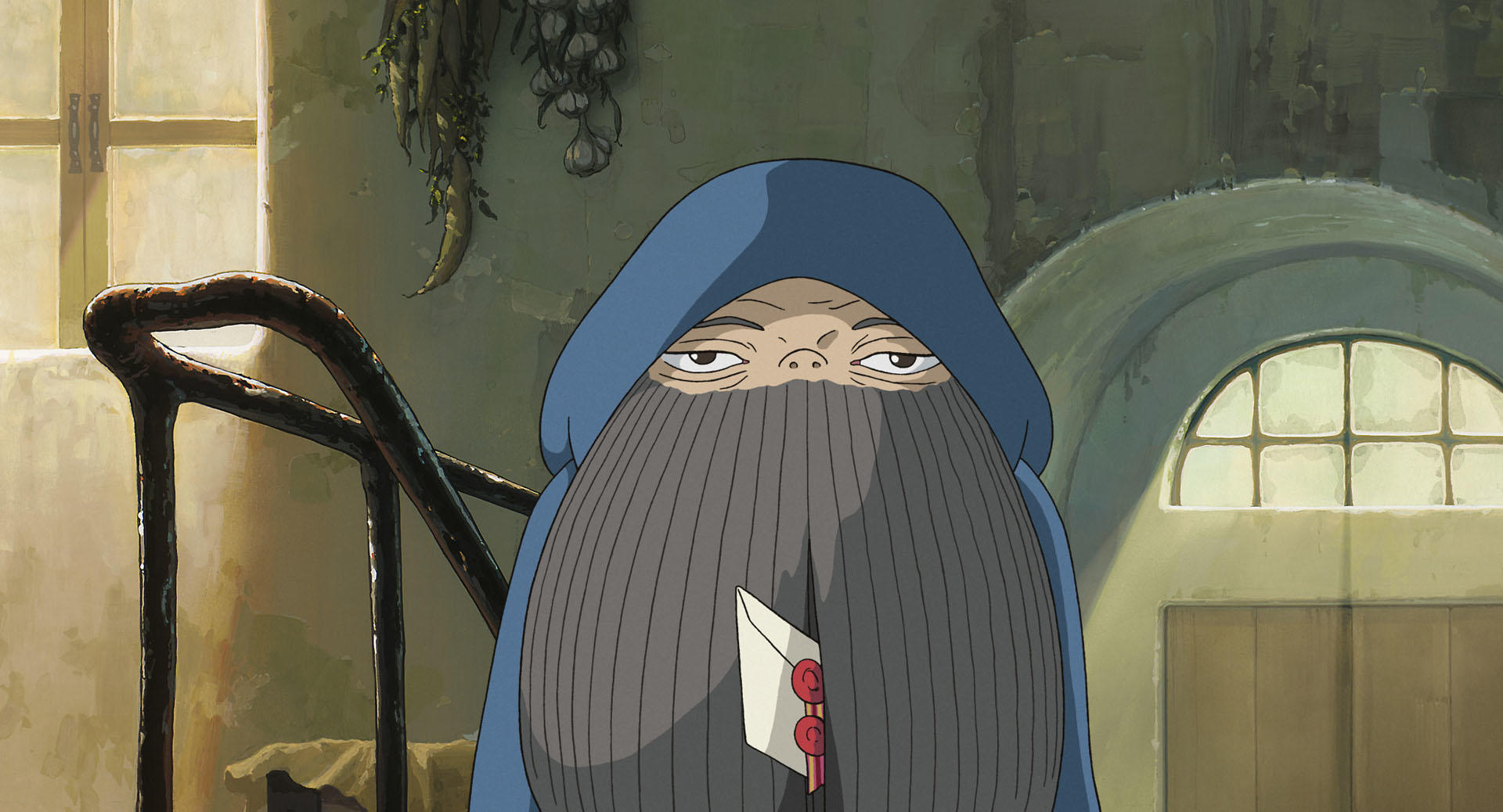 Calcifer and Howl’s Moving Castle in an official Studio Ghibli still