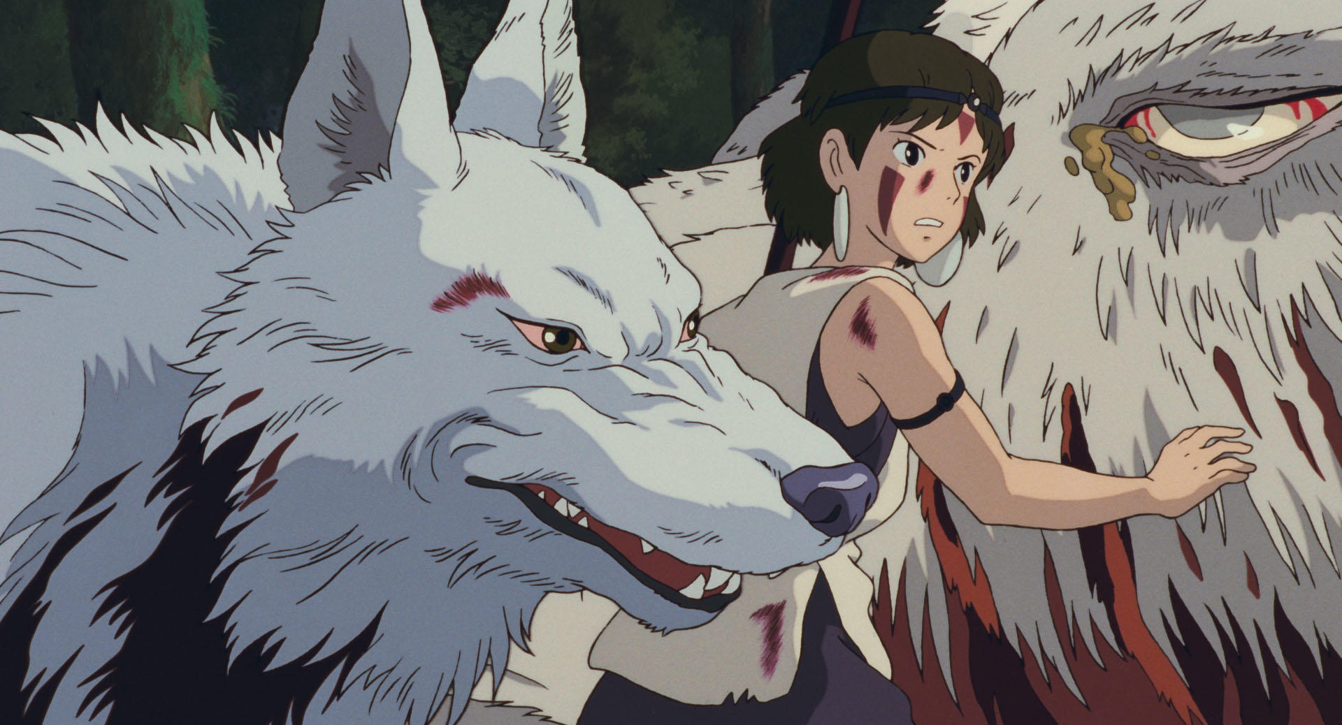 Ashitaka in Princess Mononoke, official Studio Ghibli still