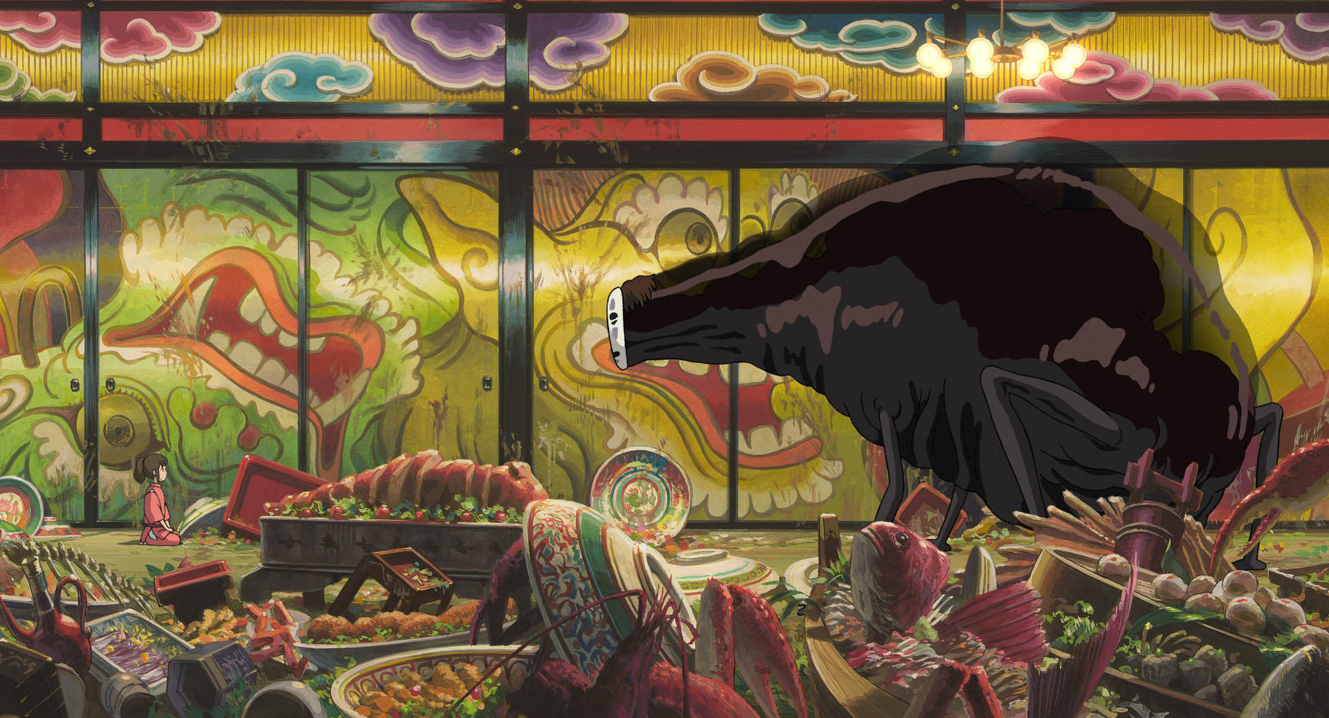 Official Spirited Away bathhouse still used in a Studio Ghibli interior design inspiration guide