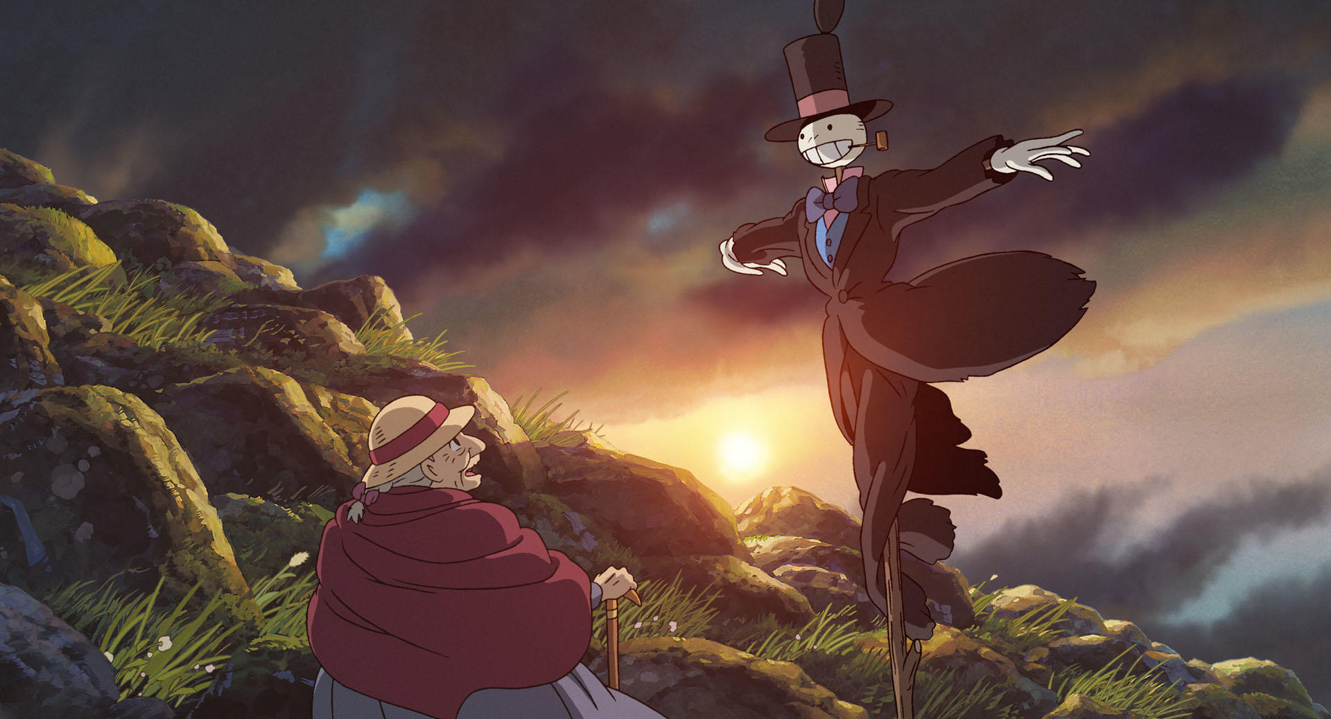 Official Howl’s Moving Castle still used in a guide for Studio Ghibli dog lovers